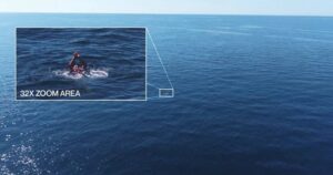 32x zoom search and rescue drowning