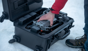 DJI Matrice 30 Series drone in case in the snow