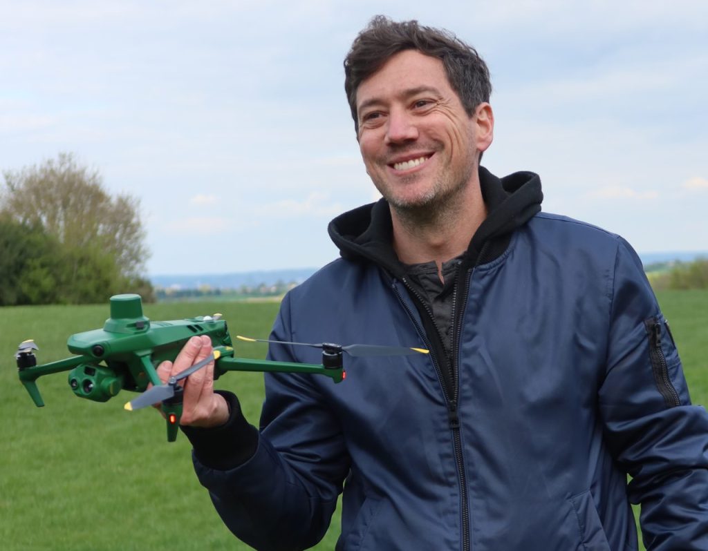 Drone pilot operating commercially under CAA Specific Category authorisation