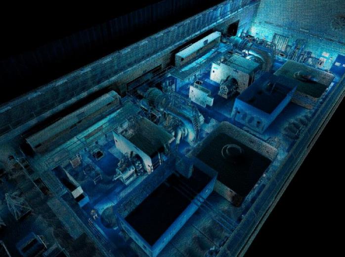 3D point cloud generated by the Emesent GX1 RTK SLAM scanner